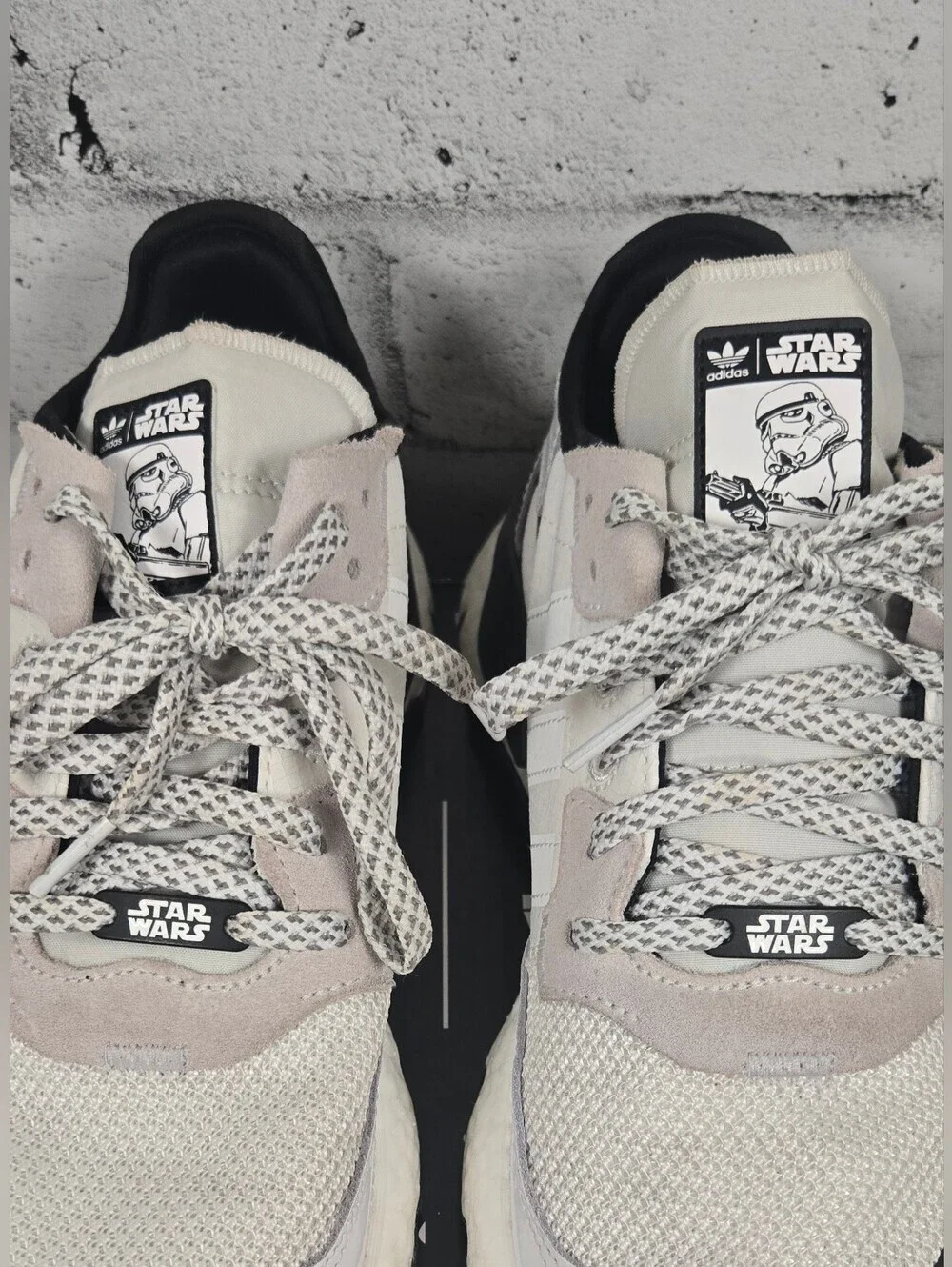Adidas Star Wars Nite Jogger Stormtrooper Sneakers Mens 10 White Black